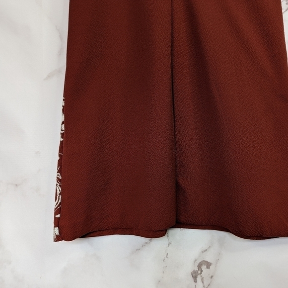 Zara Brown Embroidered Potato Bag Dress Short Sleeve Mini Women's Small - Picture 8 of 14